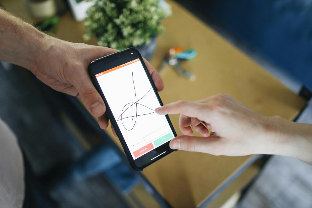 A mobile banking app user interface